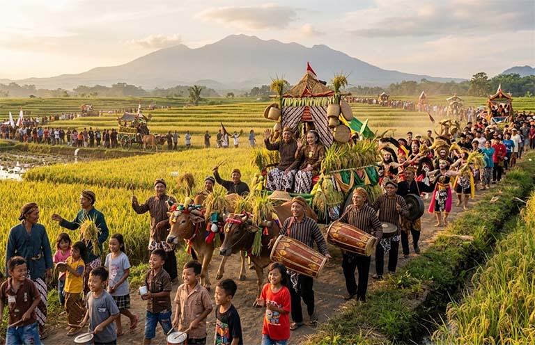 Makna Simbolis Upacara Adat Seren Taun di Kuningan Bagi Petani