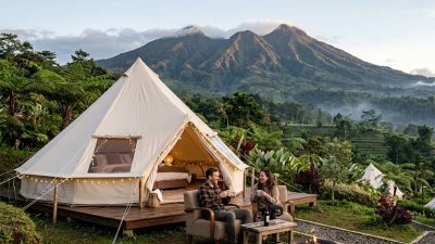 Tempat Glamping Murah di Bogor dengan View Gunung Salak